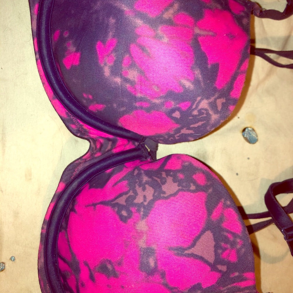 Pink & purple designed Victoria secret bra